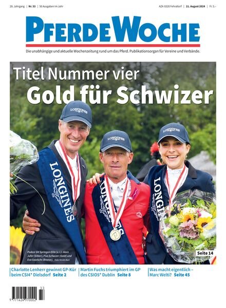PferdeWoche – 21 August 2024 Cover