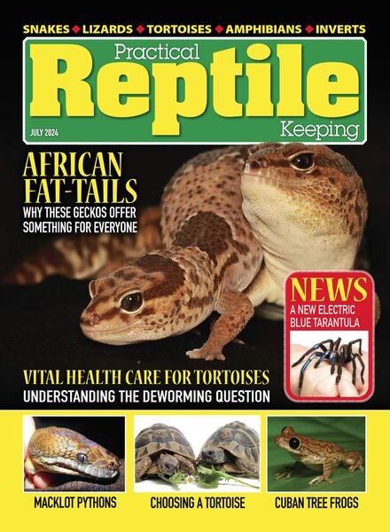 Practical Reptile Keeping – July 2024 Cover