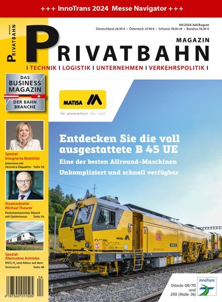 Privatbahn Magazin – Juli-August 2024 Cover