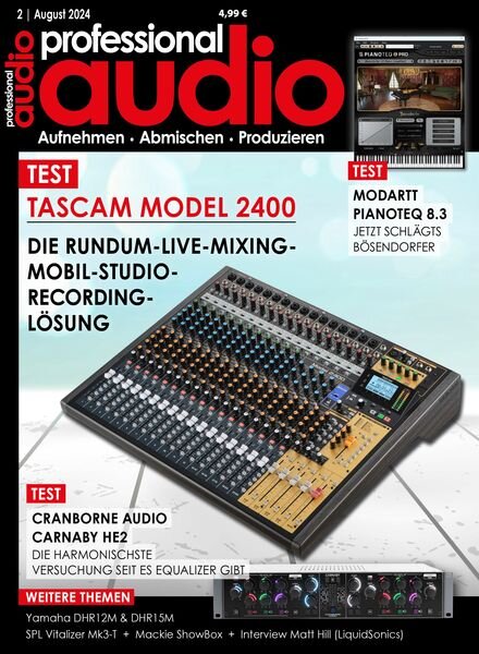 Professional Audio – August 2024 Cover