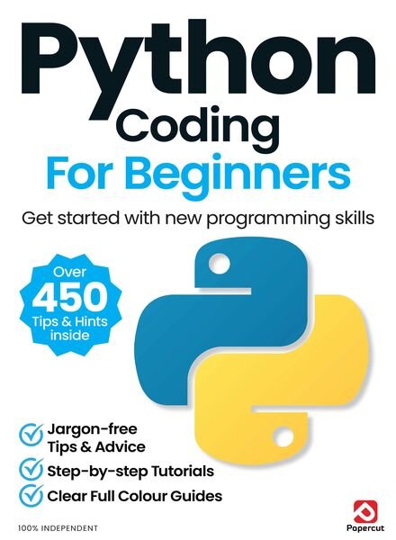 Python Coding for Beginners – July 2024 Cover
