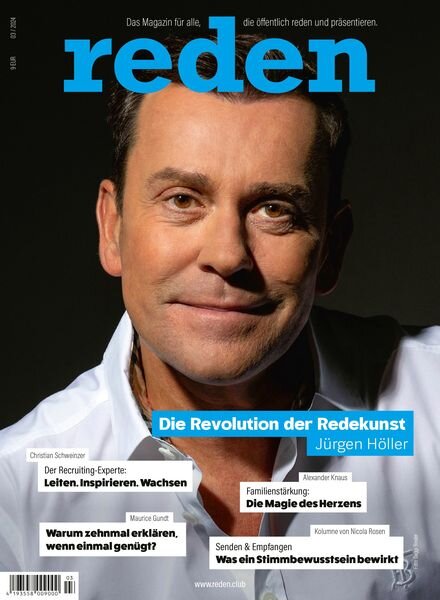 Reden Prasentieren Begeistern – August 2024 Cover