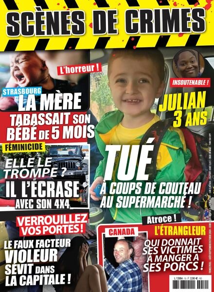 Scenes de Crimes – Aout-Septembre-Octobre 2024 Cover