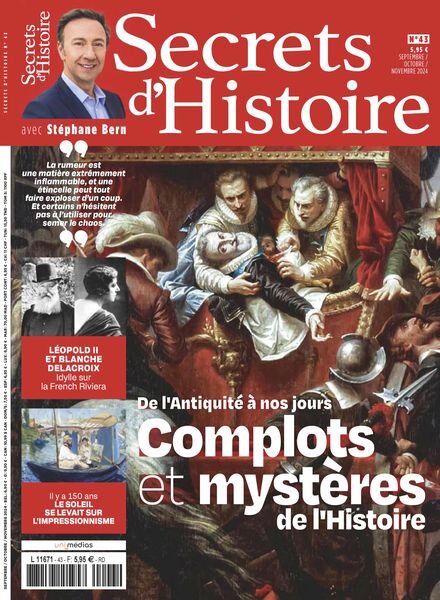 Secrets d’Histoire – Septembre-Octobre-Novembre 2024 Cover