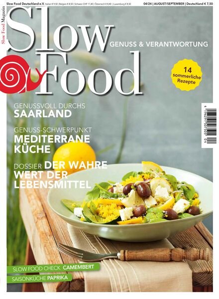 Slow Food Magazin – August-September 2024 Cover
