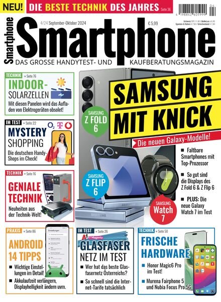 Smartphone Magazin – September-Oktober 2024 Cover