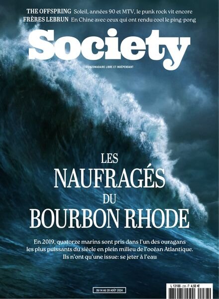 Society – 14-28 Aout 2024 Cover