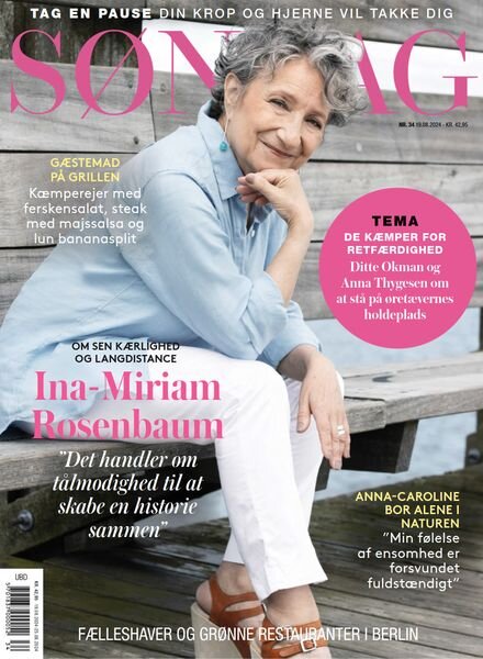 Sondag – 19 August 2024 Cover