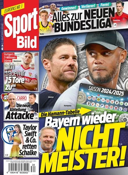 Sport Bild – 21 August 2024 Cover
