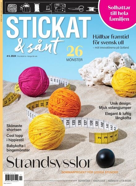 Stickat & Sant – Juli 2024 Cover