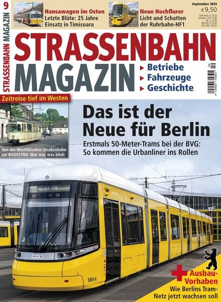 Strassenbahn – September 2024 Cover