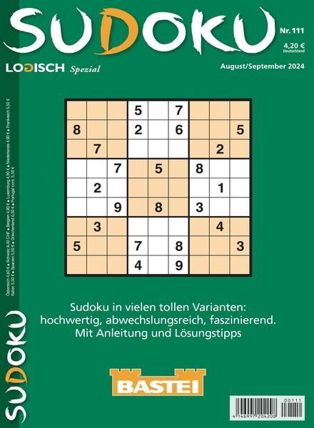 Sudoku Logisch Spezial – Nr 111 2024 Cover