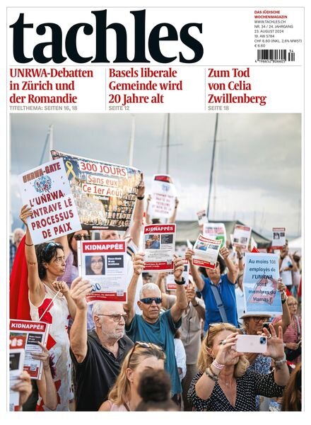 Tachles – 23 August 2024 Cover