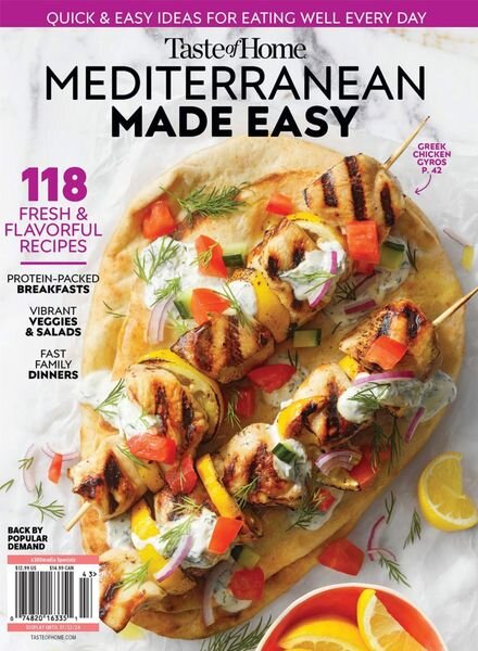 Taste of Home – Mediterranean Made Easy 2024 Cover
