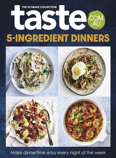 taste.com.au Cookbooks – 5-Ingredient Dinners 2024 Cover