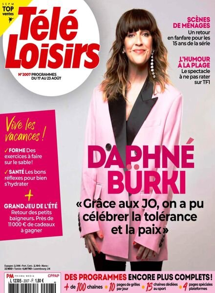 Tele Loisirs – 12 Aout 2024 Cover