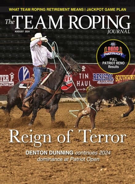 The Team Roping Journal – August 2024 Cover