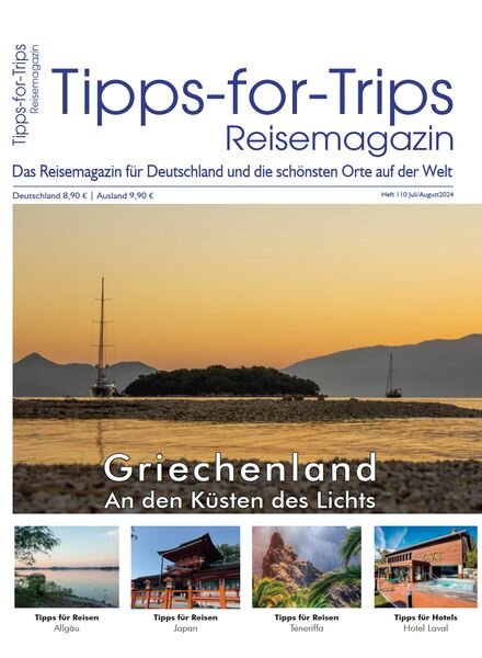 Tipps for Trips – Juli-August 2024 Cover