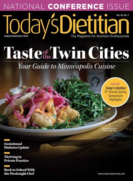 Today’s Dietitian – August-September 2024 Cover