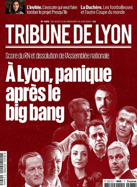 Tribune de Lyon – 13 Juin 2024 Cover