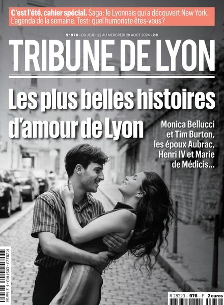 Tribune de Lyon – 22 Aout 2024 Cover