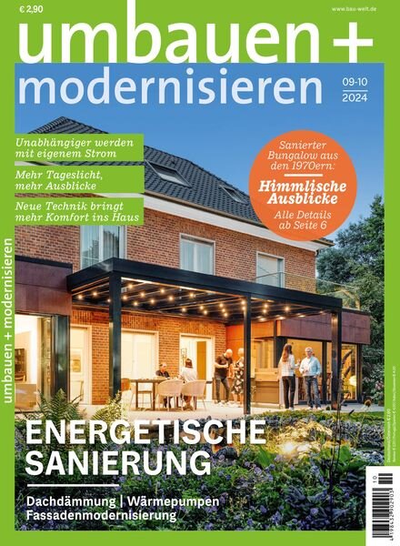 Umbauen + Modernisieren – September-Oktober 2024 Cover