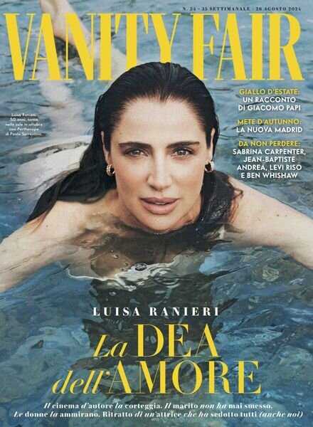 Vanity Fair Italia – 28 Agosto 2024 Cover
