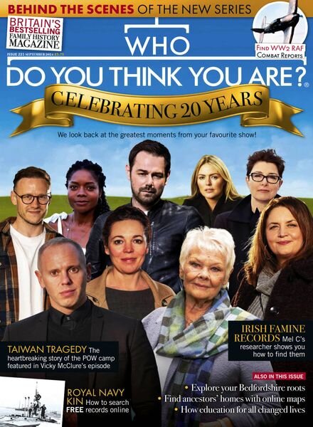 Who Do You Think You Are – September 2024 Cover