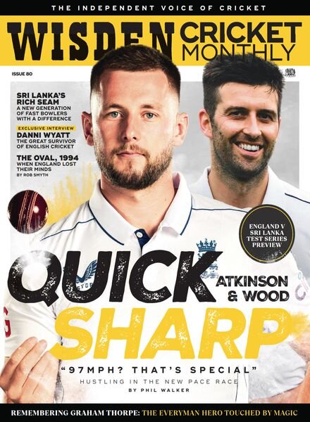 Wisden Cricket Monthly – Issue 80 2024 Cover