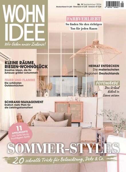 Wohnidee – September 2024 Cover