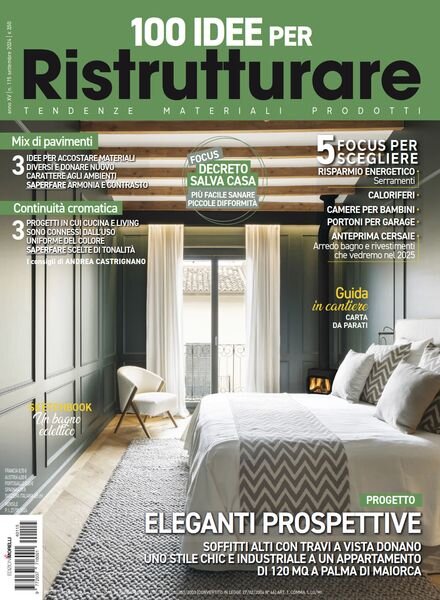 100 Idee per Ristrutturare – Settembre 2024 Cover