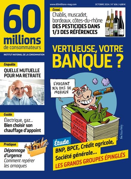 60 Millions de Consommateurs – Octobre 2024 Cover