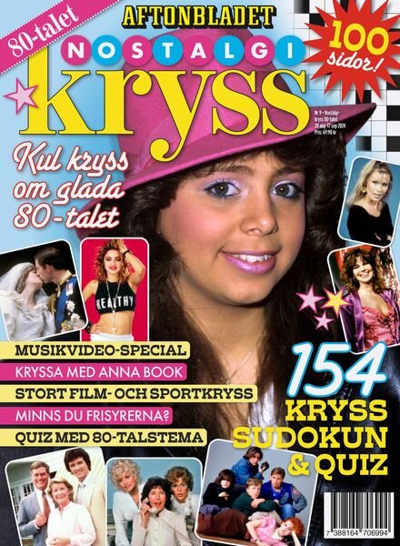 Aftonbladet Nostalgi Kryss – 30 Augusti 2024 Cover