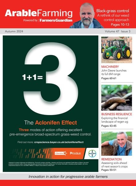 Arable Farming Magazine – Autumn 2024 Cover