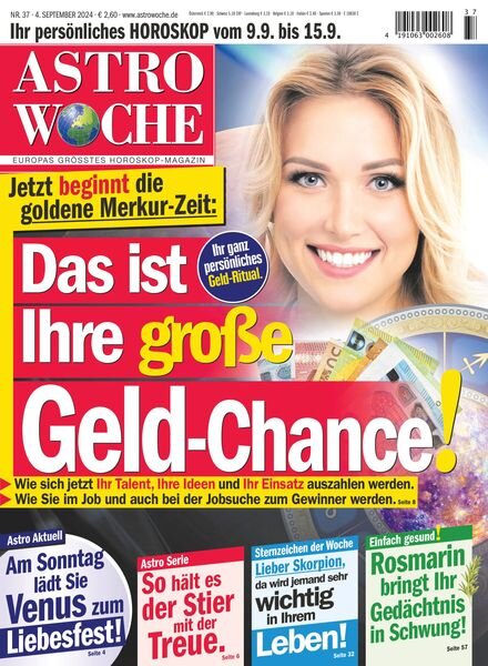 Astrowoche – 4 September 2024 Cover