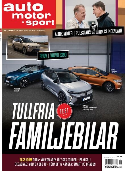 Auto Motor & Sport Sverige – 25 September 2024 Cover