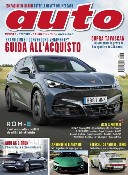 Auto – Ottobre 2024 Cover