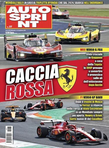 Auto Sprint – 10 Settembre 2024 Cover