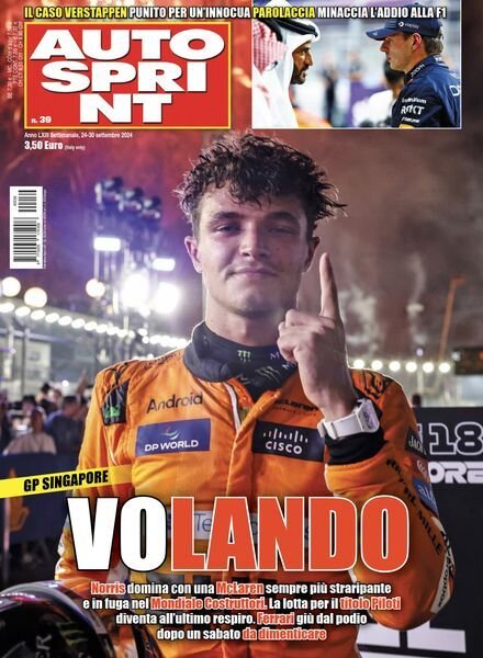 Auto Sprint – 24 Settembre 2024 Cover