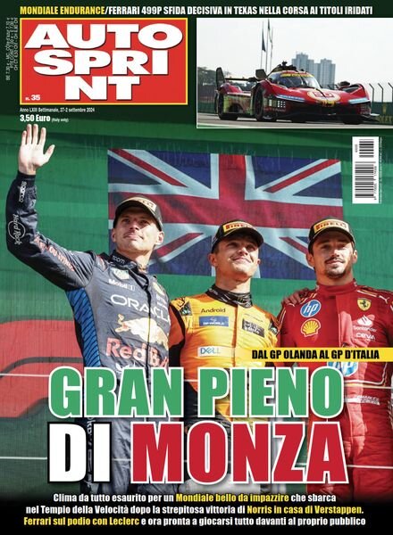 Auto Sprint – 27 Agosto 2024 Cover
