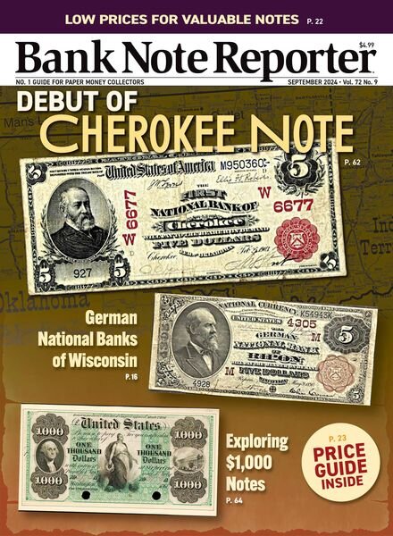 Bank Note Reporter – September 2024 Cover