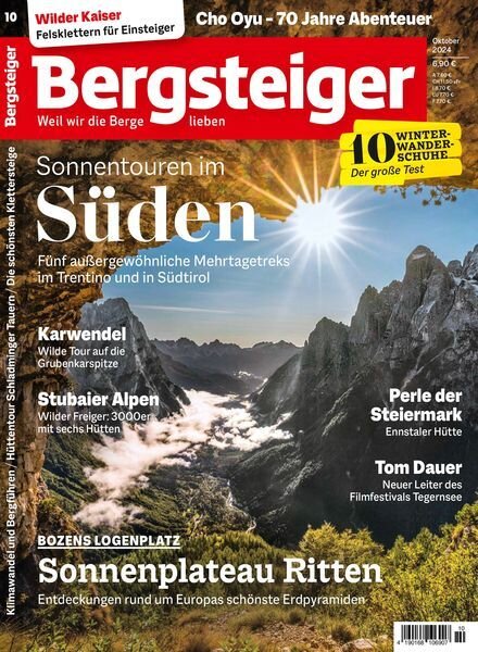 Bergsteiger – Oktober 2024 Cover