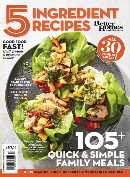 Better Homes & Gardens Specials – 5 Ingredient Recipes – September 2024 Cover