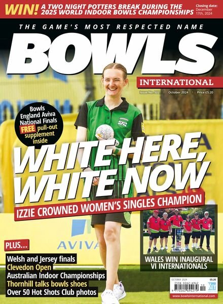 Bowls International – October 2024 Cover