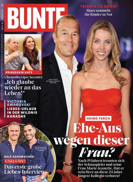 Bunte – 12 September 2024 Cover