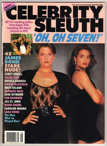 Celebrity Sleuth – Vol 2 N 5 1989 Cover