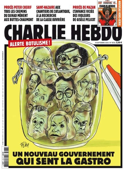 Charlie Hebdo – 18 Septembre 2024 Cover