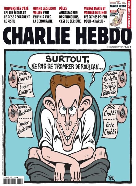 Charlie Hebdo – 28 Aout 2024 Cover
