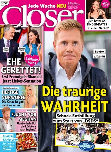 Closer Germany – 11 September 2024 Cover