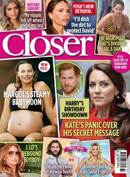 Closer UK – 14 September 2024 Cover